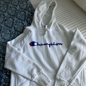 White Champion Hoodie